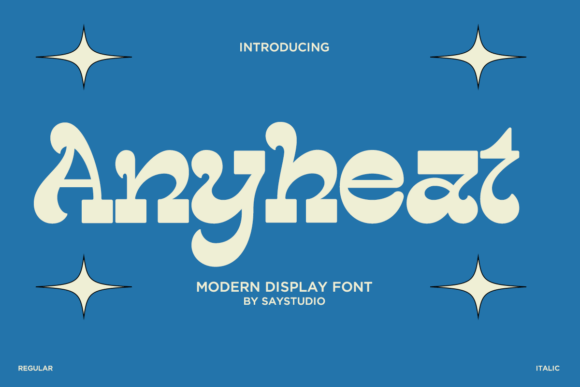 Discover Anyheat: A Modern Display Font with Retro-Chic Appeal