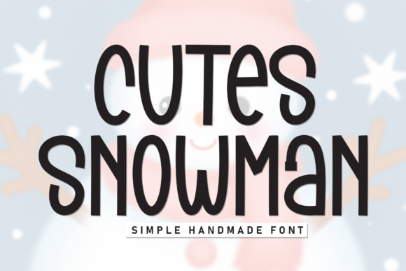 Discover the Friendly Appeal of the Cutes Snowman Typeface