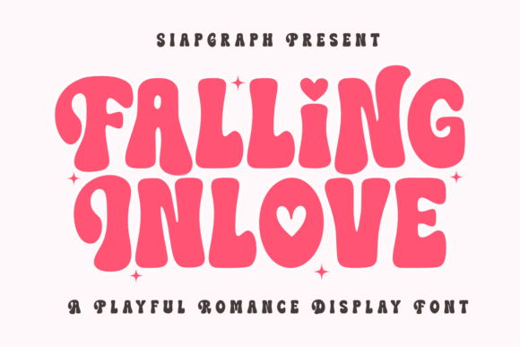 Discover the Whimsical Charm of the Falling Inlove Typeface