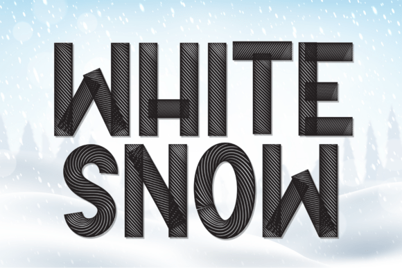 Discovering the White Snow Font: A Touch of Whimsy