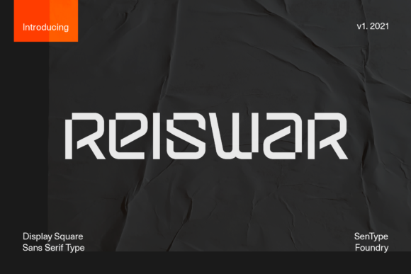 Reiswar: A Cool, Robotic Display Font for Futuristic Design