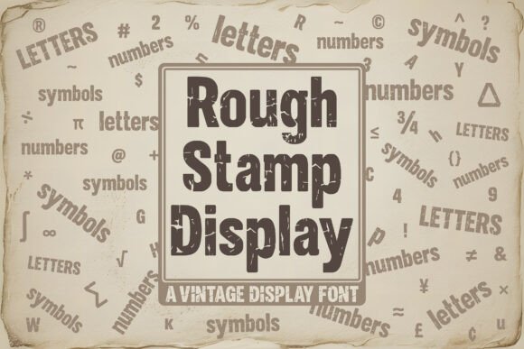 Rough Stamp Display: Authentic Texture for Modern Design