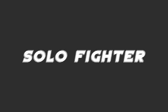 Solo Fighter: The Bold Display Font for High-Impact Designs
