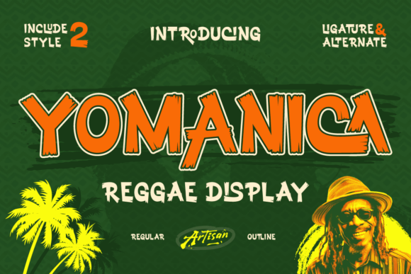 Yomanica: A Bold Typeface for Tropical Design Energy